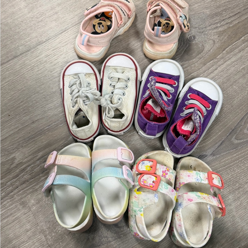Charming Kids Sneakers in White and Purple